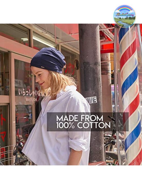 Lightweight Cotton Summer Beanie Slouchy Hat for Men Women Chemo Cap main image 4